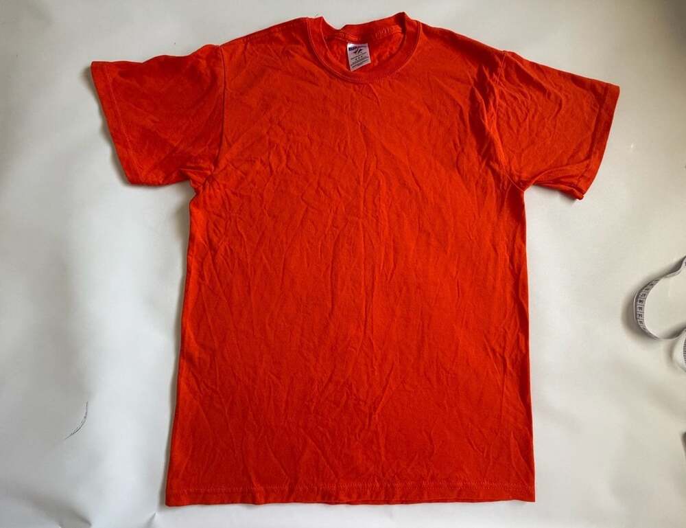 Jerzees Blank T-Shirt M Orange Heavyweight Blend Basic Essential